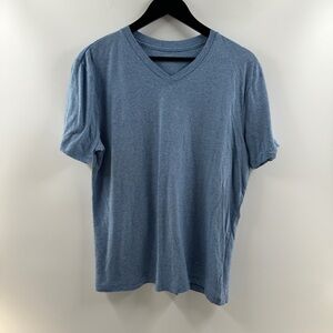 Nordstrom Rack Men’s Blue Striped V-Neck Sweater Size Large